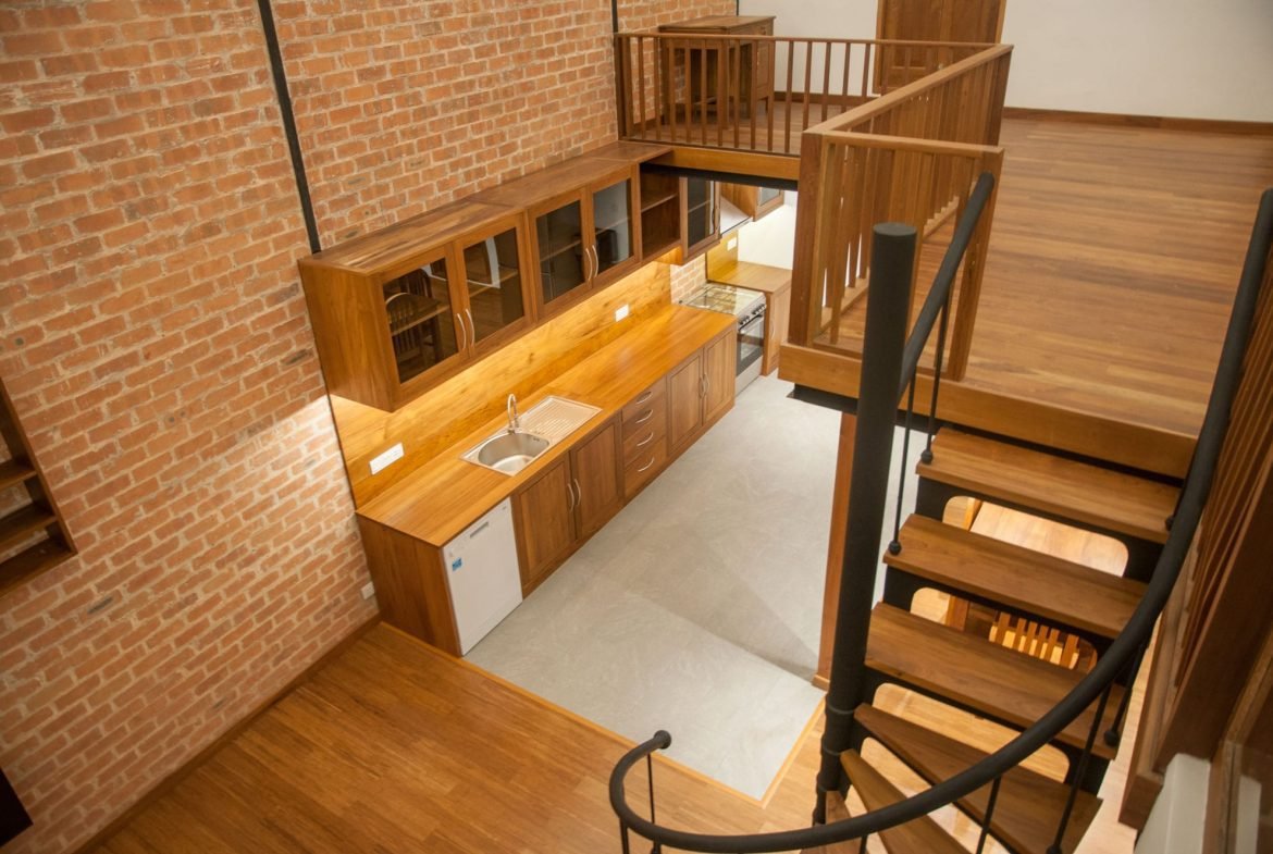 staircase view of apartment downtown