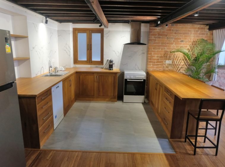 kitchen in heritage apartment