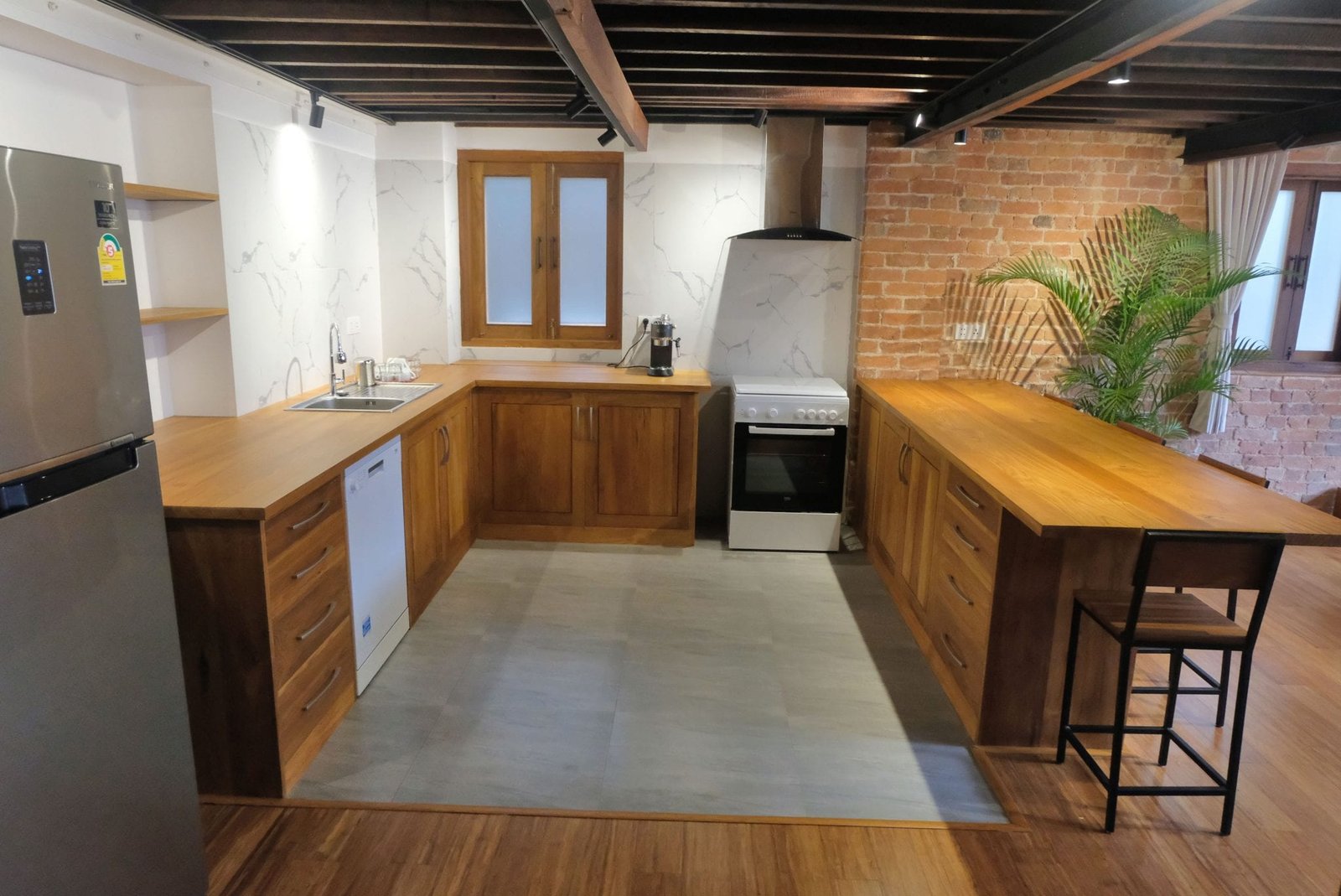 kitchen in heritage apartment