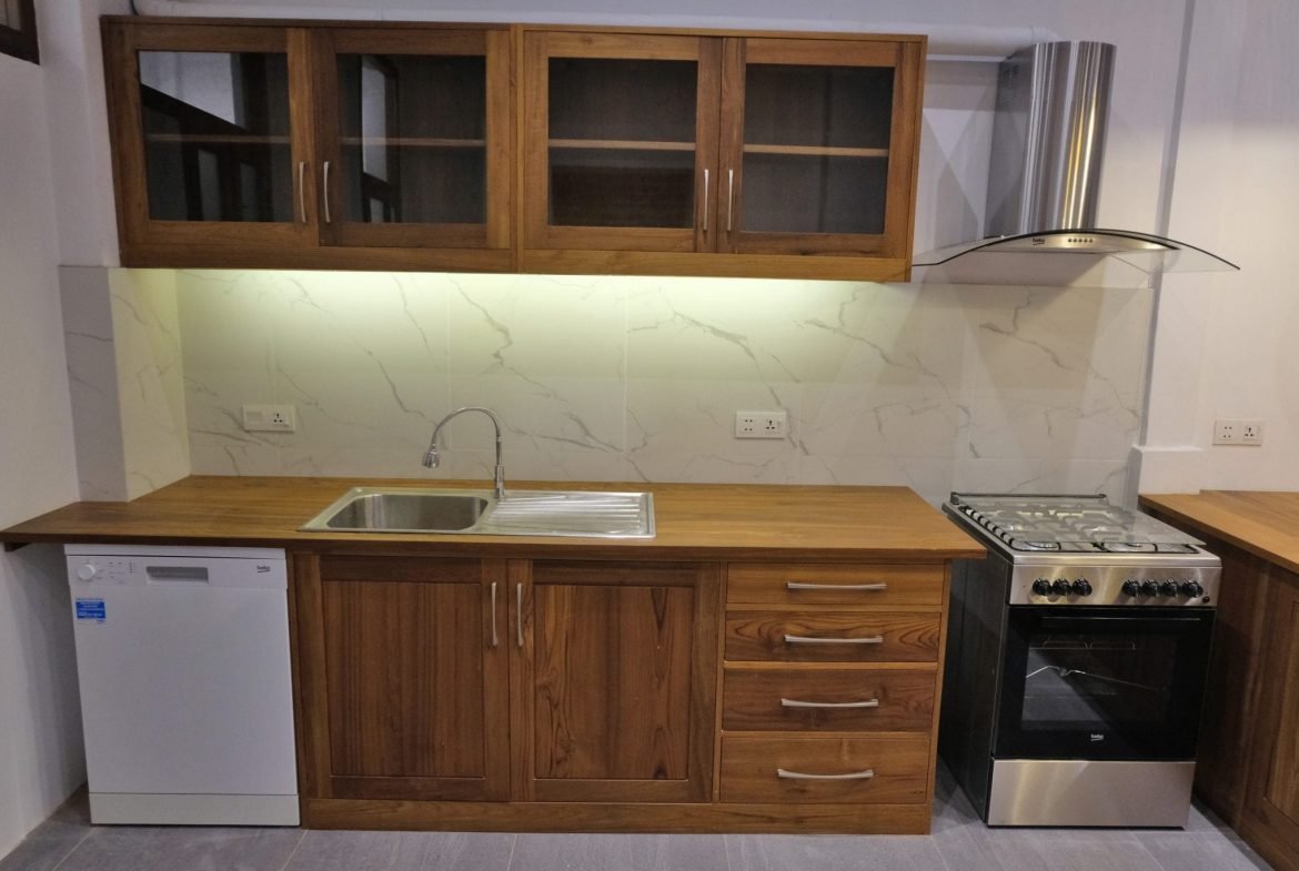 kitchen in heritage apartment