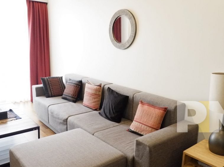 sofa set in yangon apartment