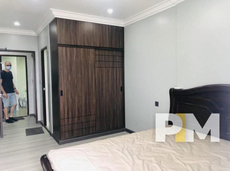 Bedroom in apartment for rent in yangon