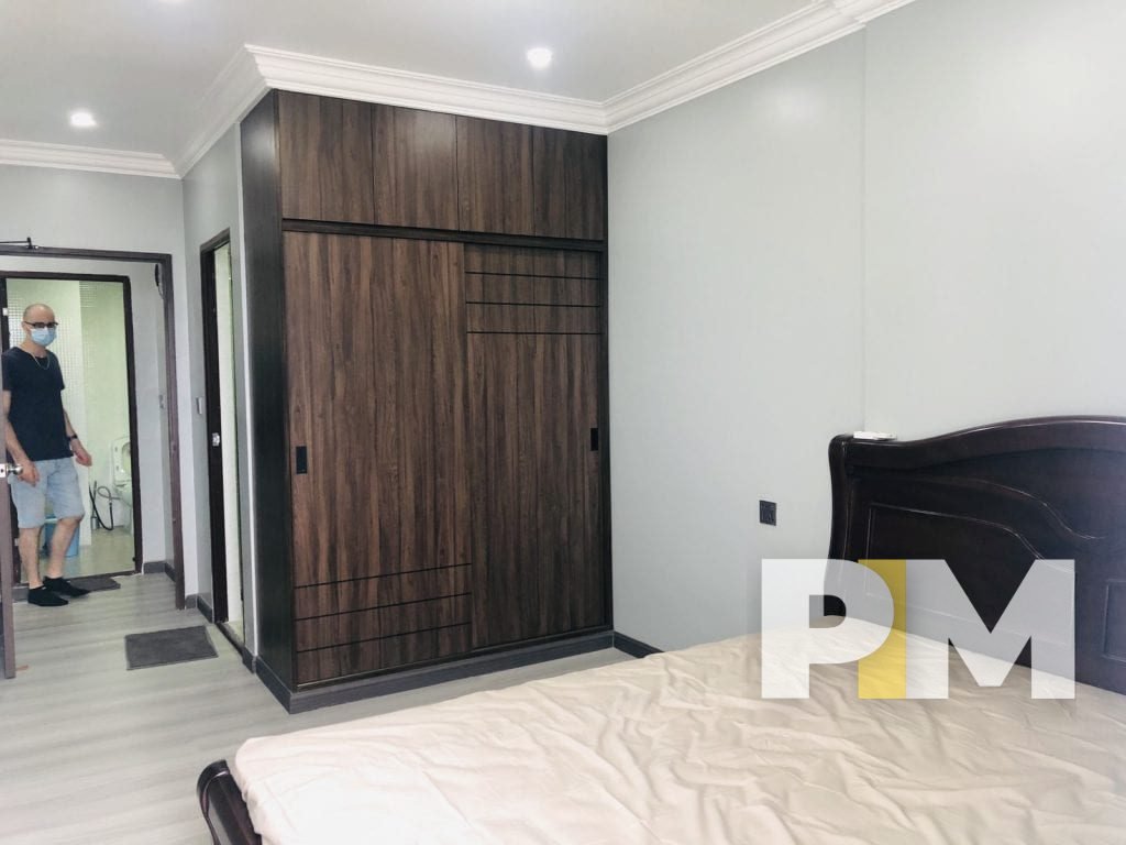 Bedroom in apartment for rent in yangon