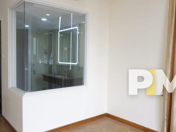 Kitchen in apartment for rent in yangon