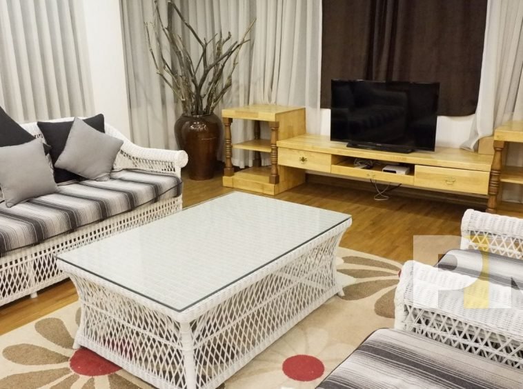 Rattan Table and Chairs in living room