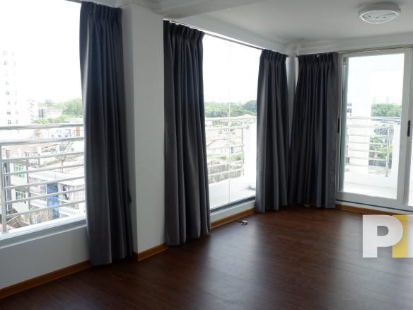 living room with lots of natural light