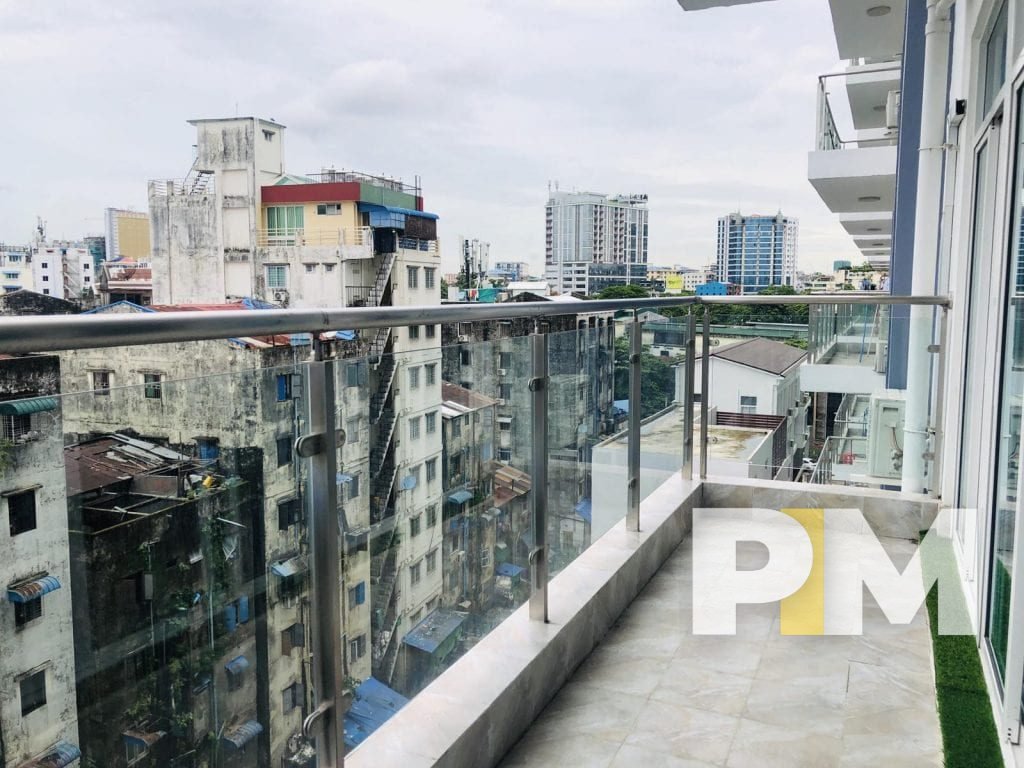 balcony in yangon with view of sanchaung