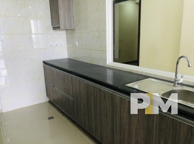 bathroom in apartment for rent in sanchaung