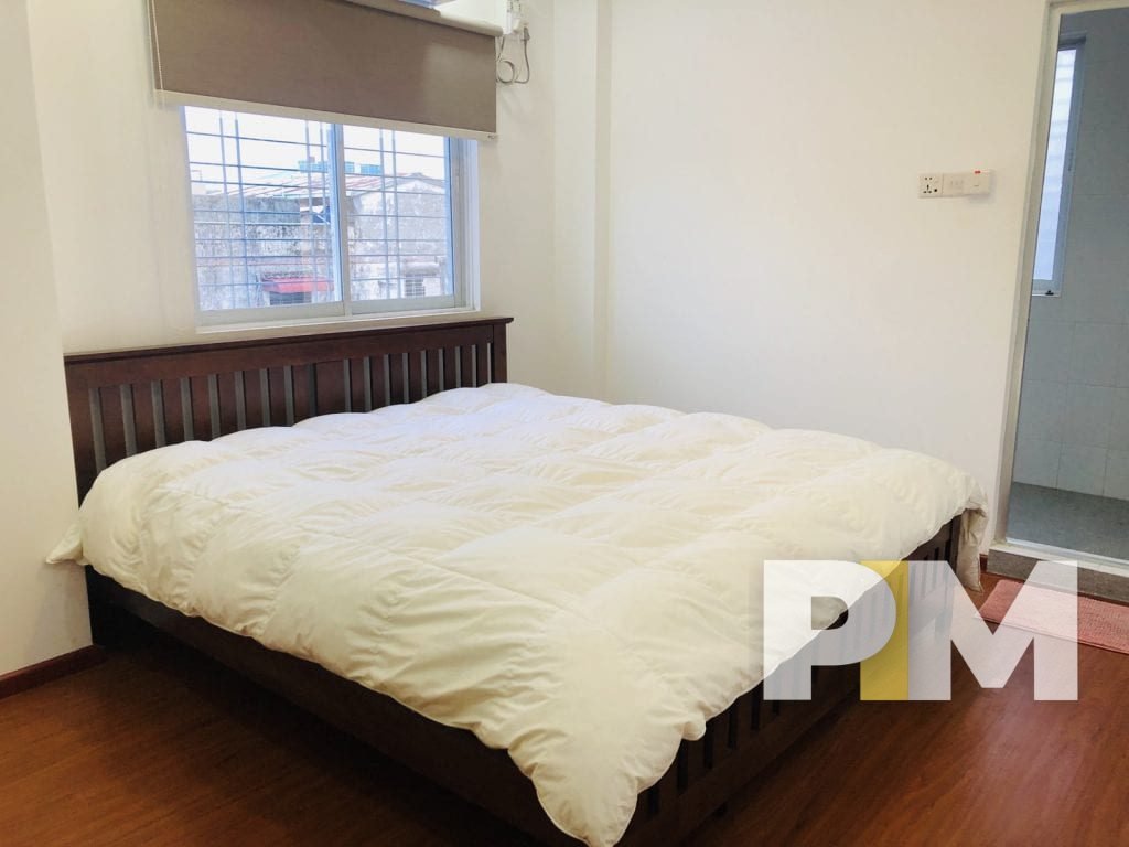 bedroom in apartment for rent in yangon