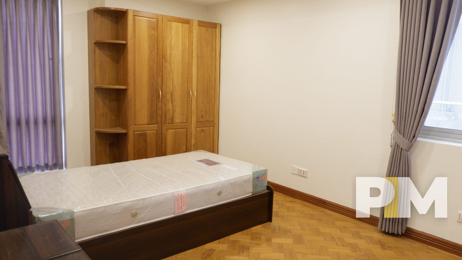 bedroom in yangon apartment