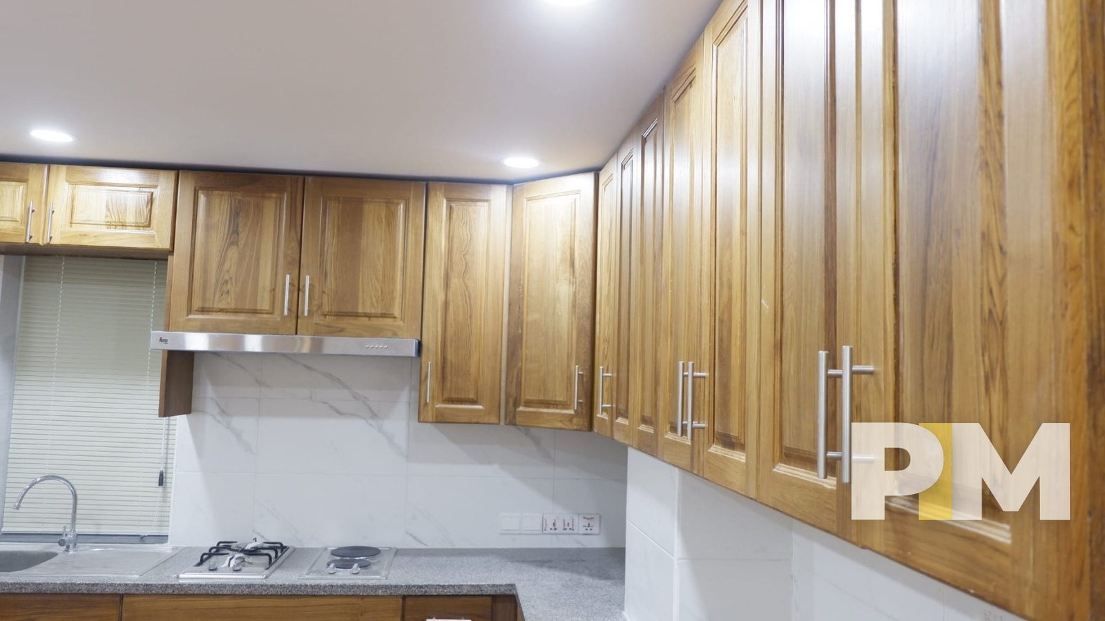 kitchen cupboards in apartment