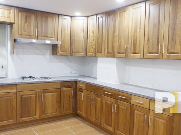 kitchen in a yangon apartment