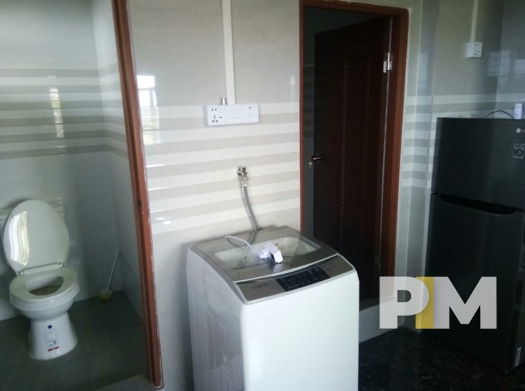 kitchen in penthouse for rent in yangon