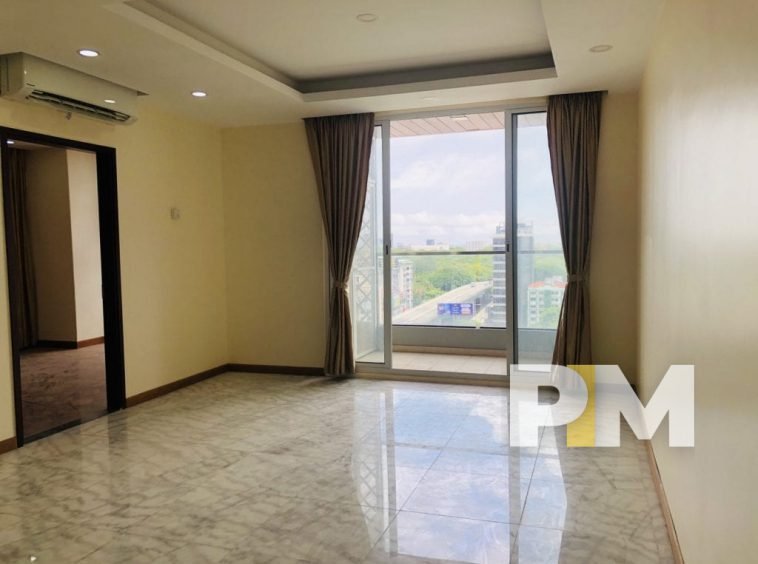 large living room in myanmar apartment