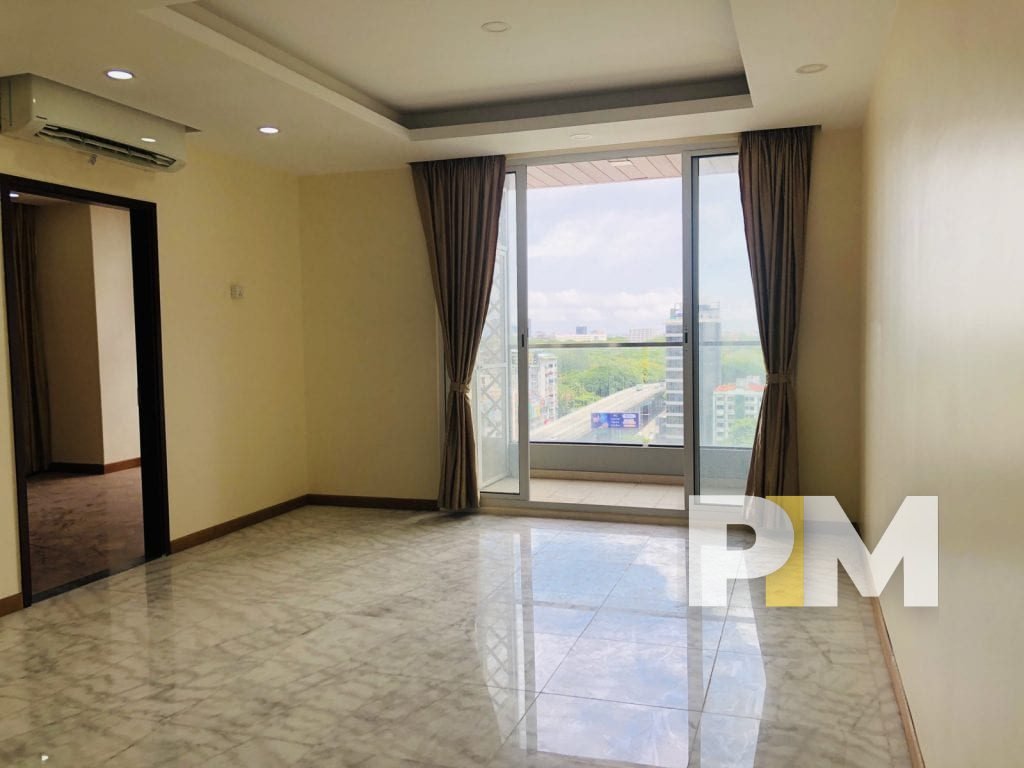 large living room in myanmar apartment