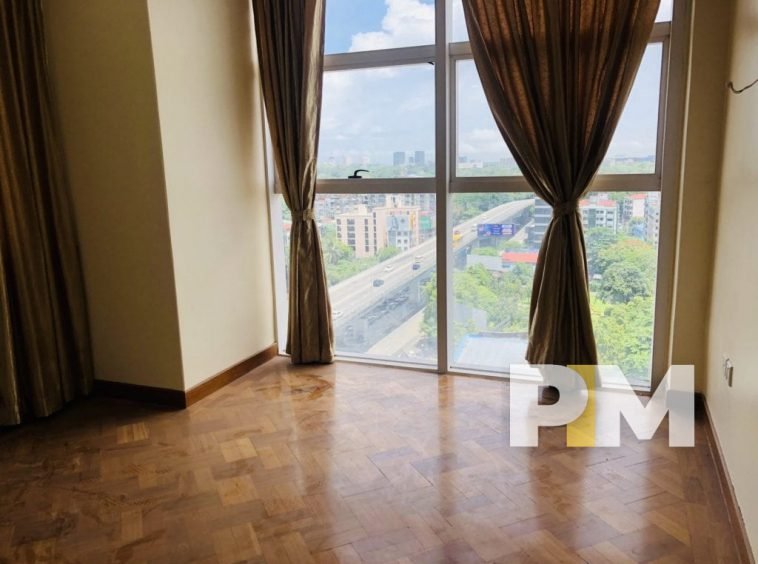 living room in condo for sale yangon