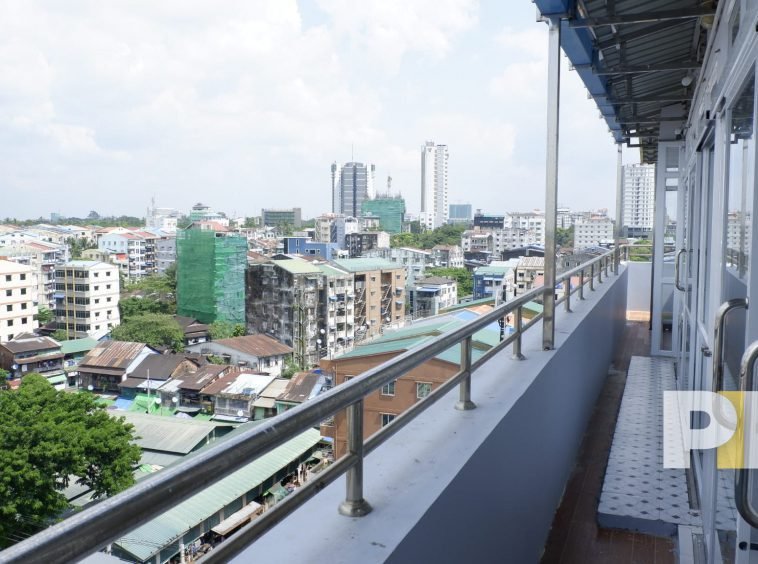 outdoor space in sanchaung penthouse