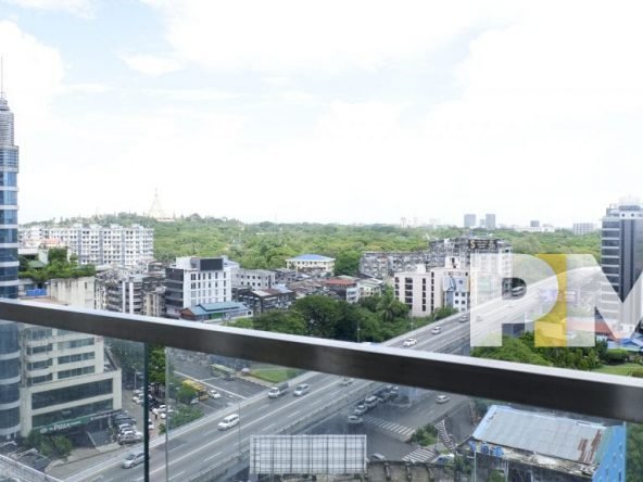 view of sanchaung from condo in yangon