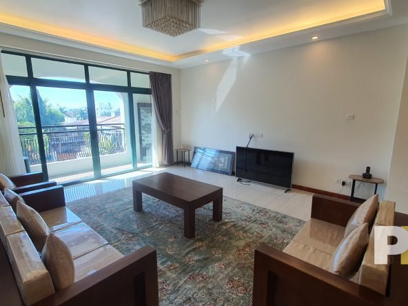 Living room with sofa set - myanmar real estate