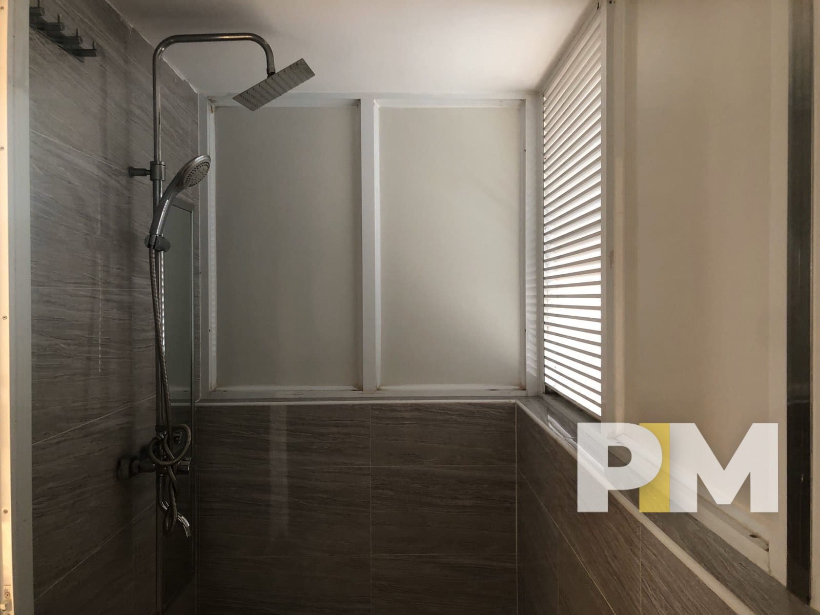 Shower room in penthouse for rent in yangon