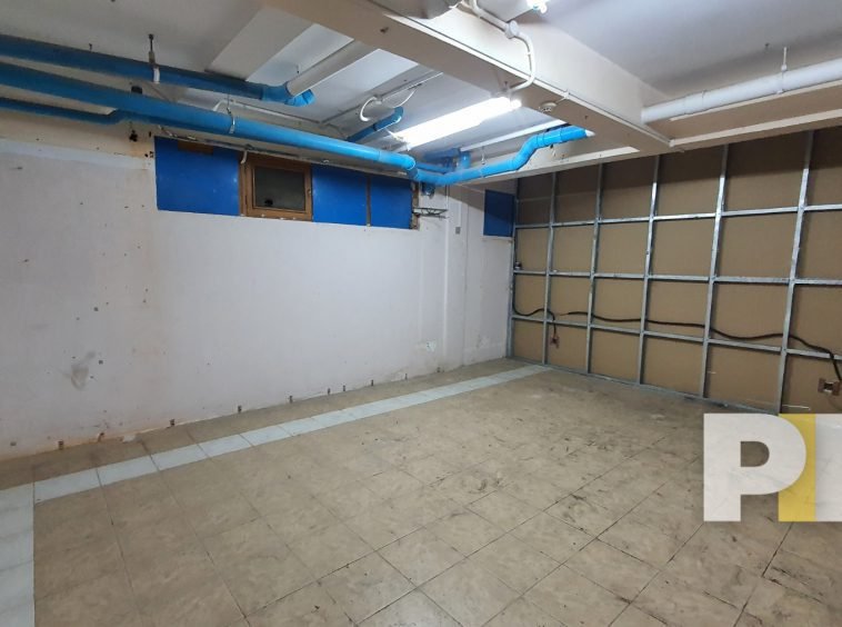 basement room in building for rent in yangon