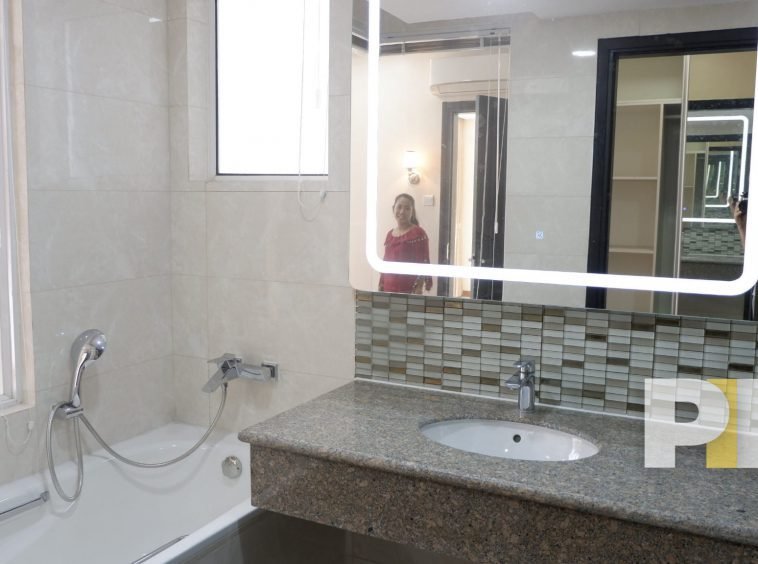 bathroom - apartment for rent in sanchaung