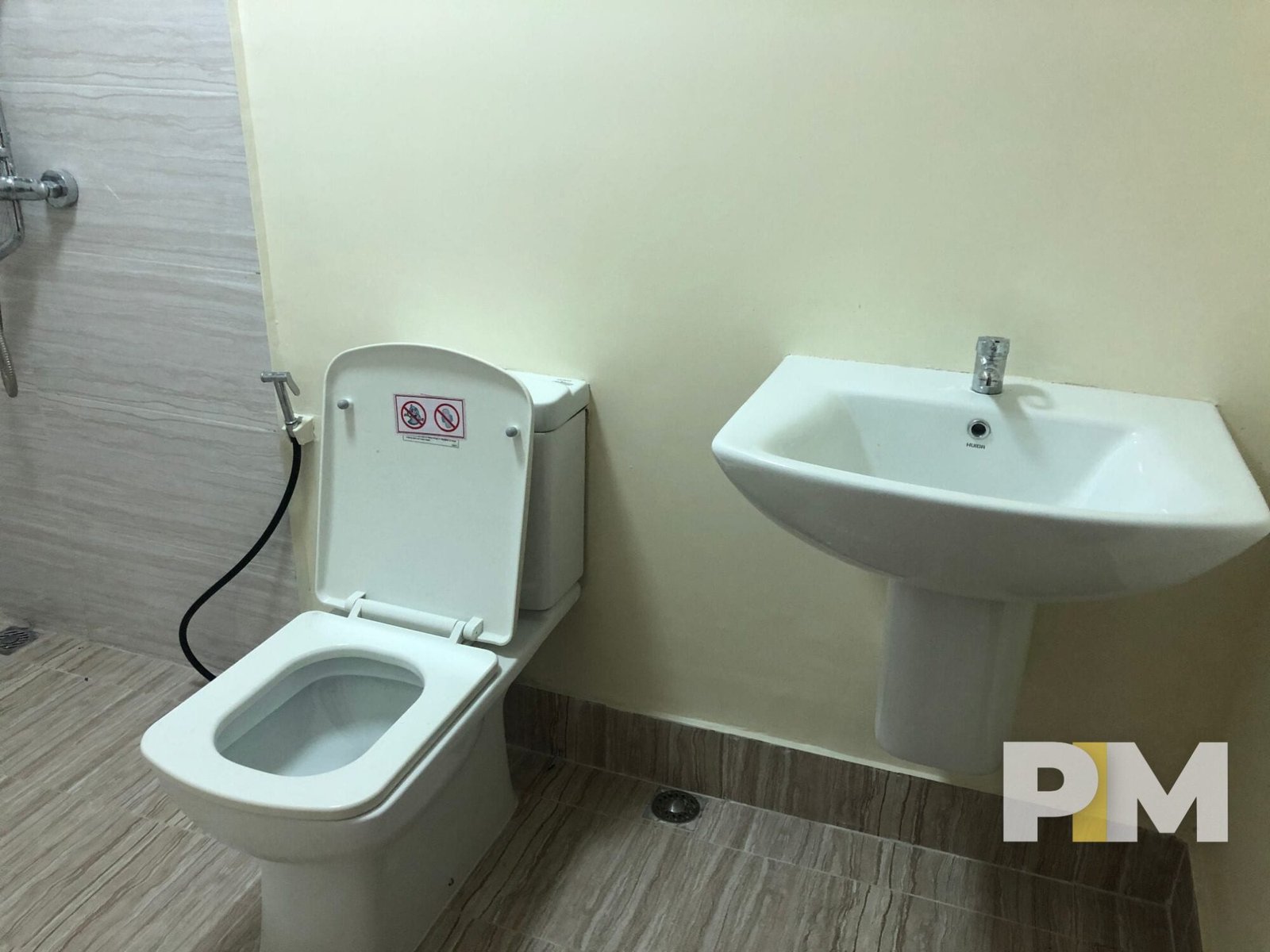 bathroom in apartment for rent in yangon