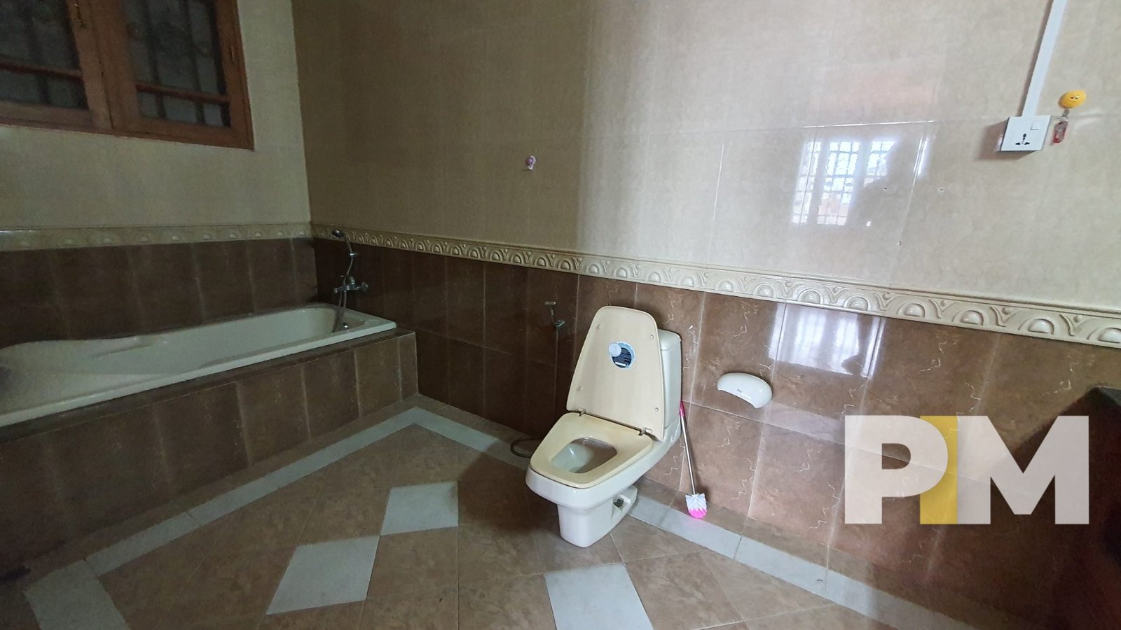 bathroom with bathtub - myanmar real estate