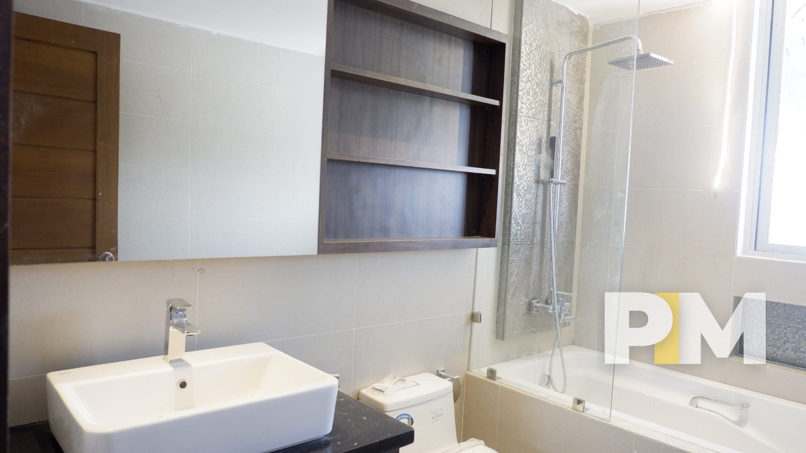 bathroom with shower head - apartment for rent in myanmar
