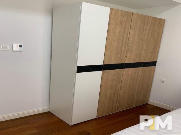wardrobes in bedroom - myanmar real estate