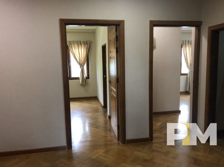 corridor in house for rent in yangon