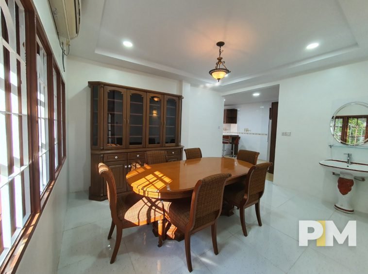 dining room - properties in yangon