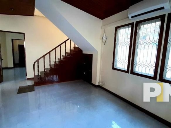 downstairs lobby area - yangon real estate