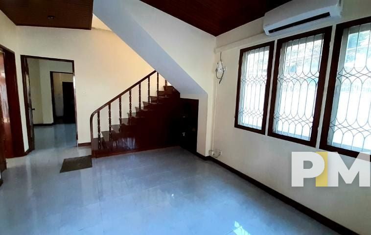 downstairs lobby area - yangon real estate