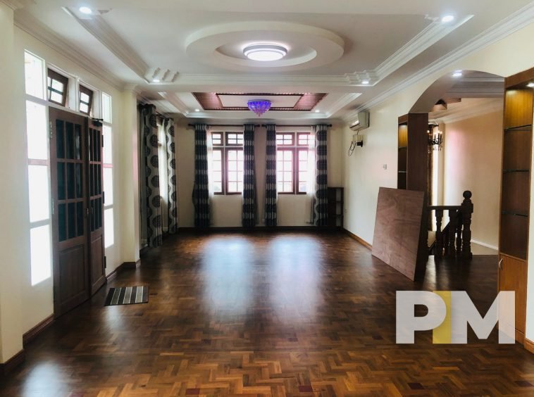 first floor family room in house for rent in yangon