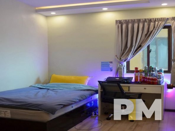 guest bedroom - pyay garden apartment for rent