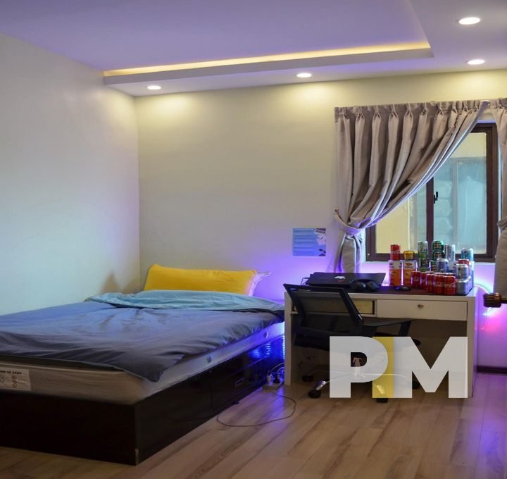 guest bedroom - pyay garden apartment for rent