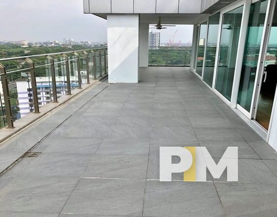 large terrace - myanmar real estate