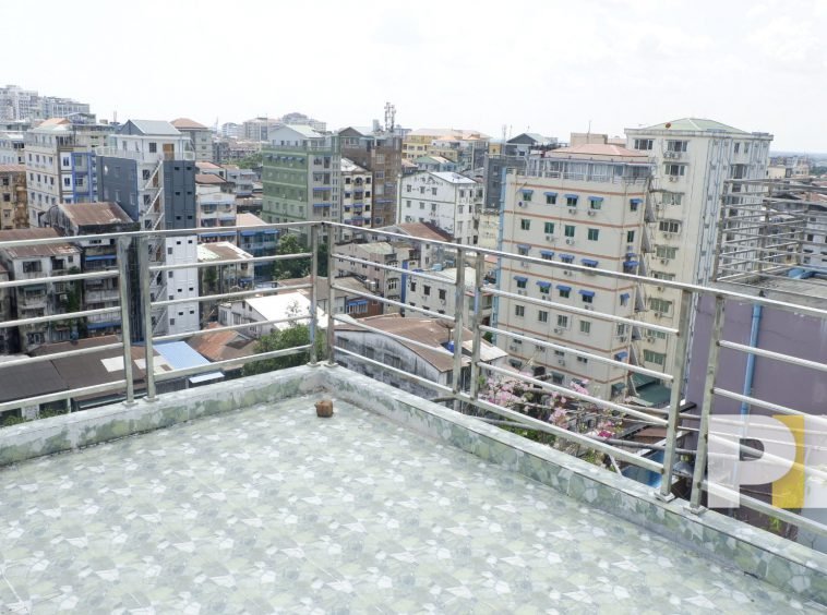 large terrace - yangon apartment for rent