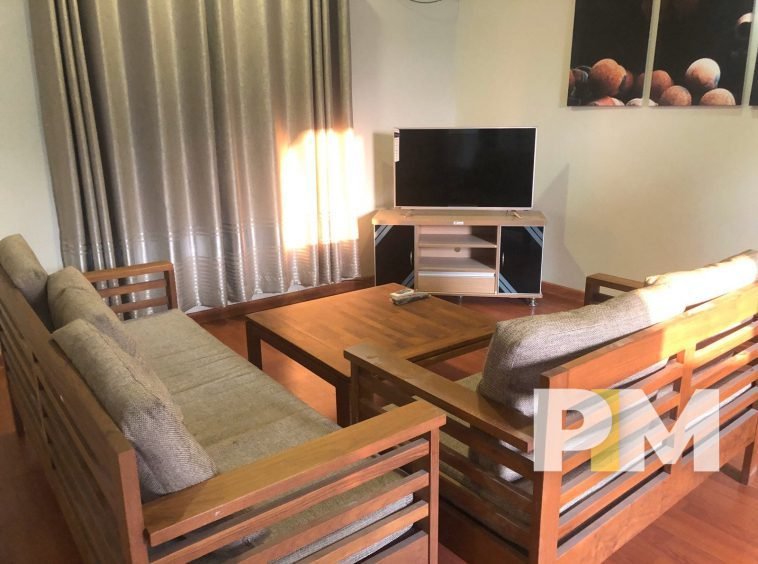 living room in apartment for rent in myanmar