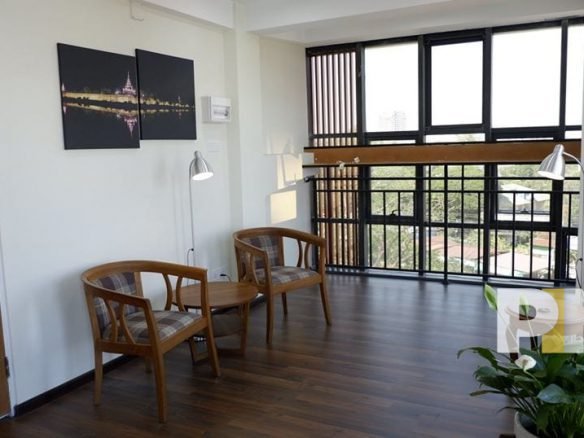 living room - penthouse for rent in myanmar