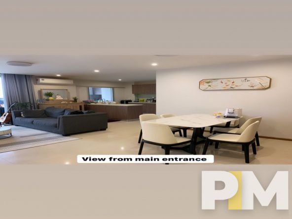 living room - properties in myanmar
