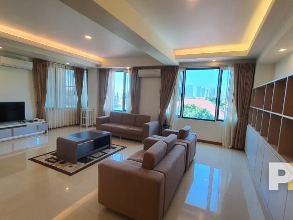 living room - properties in myanmar