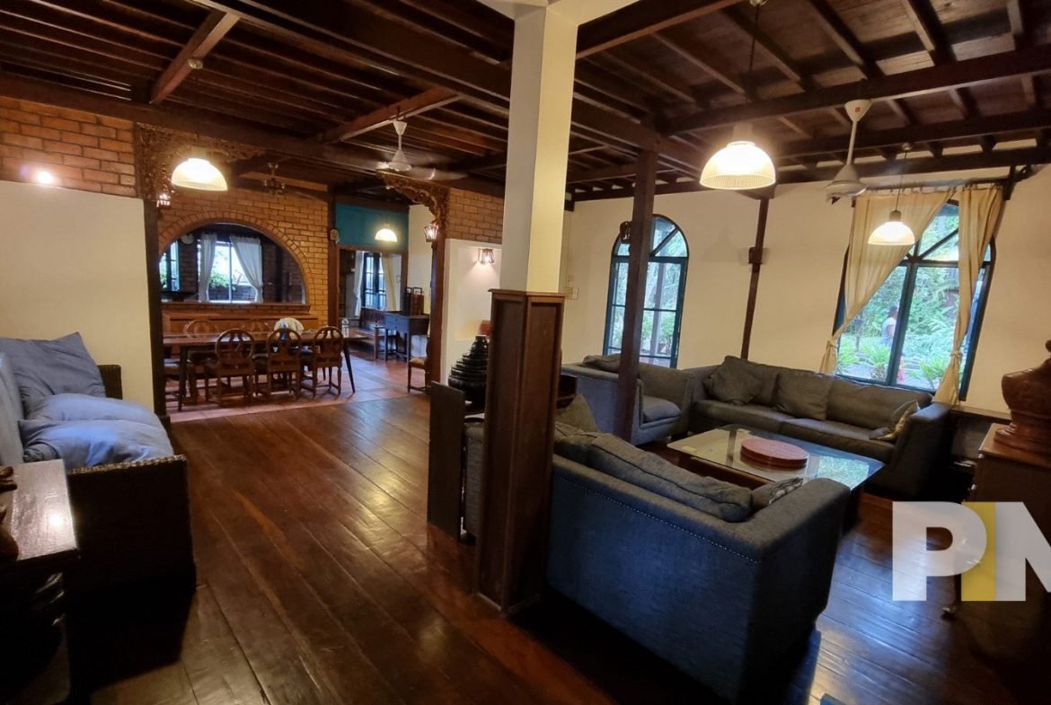 living room- properties in yangon