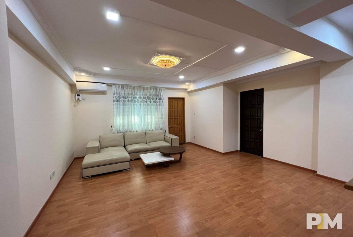 living room - properties in yangon