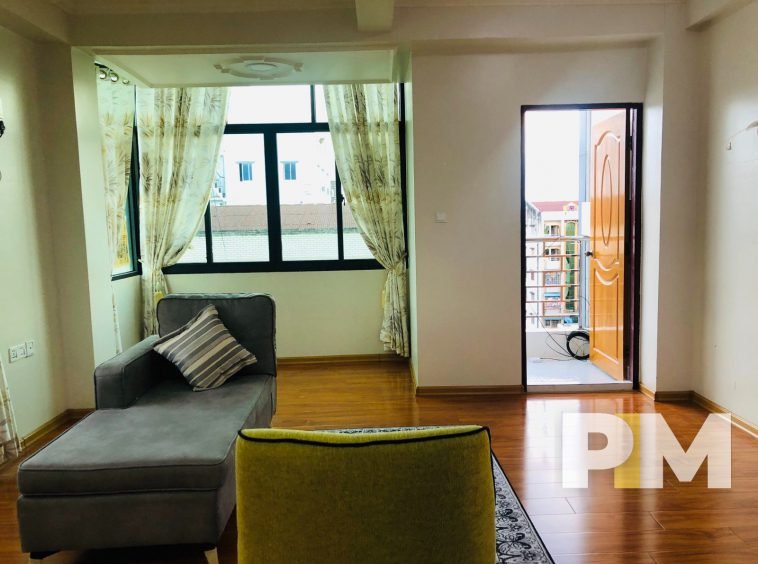 living room - property for rent in yangon