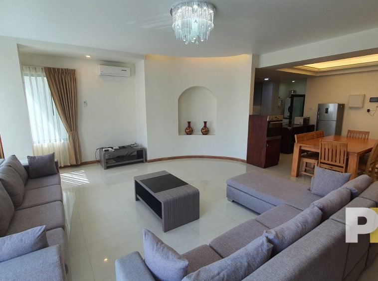 living room - real estate for rent in myanmar
