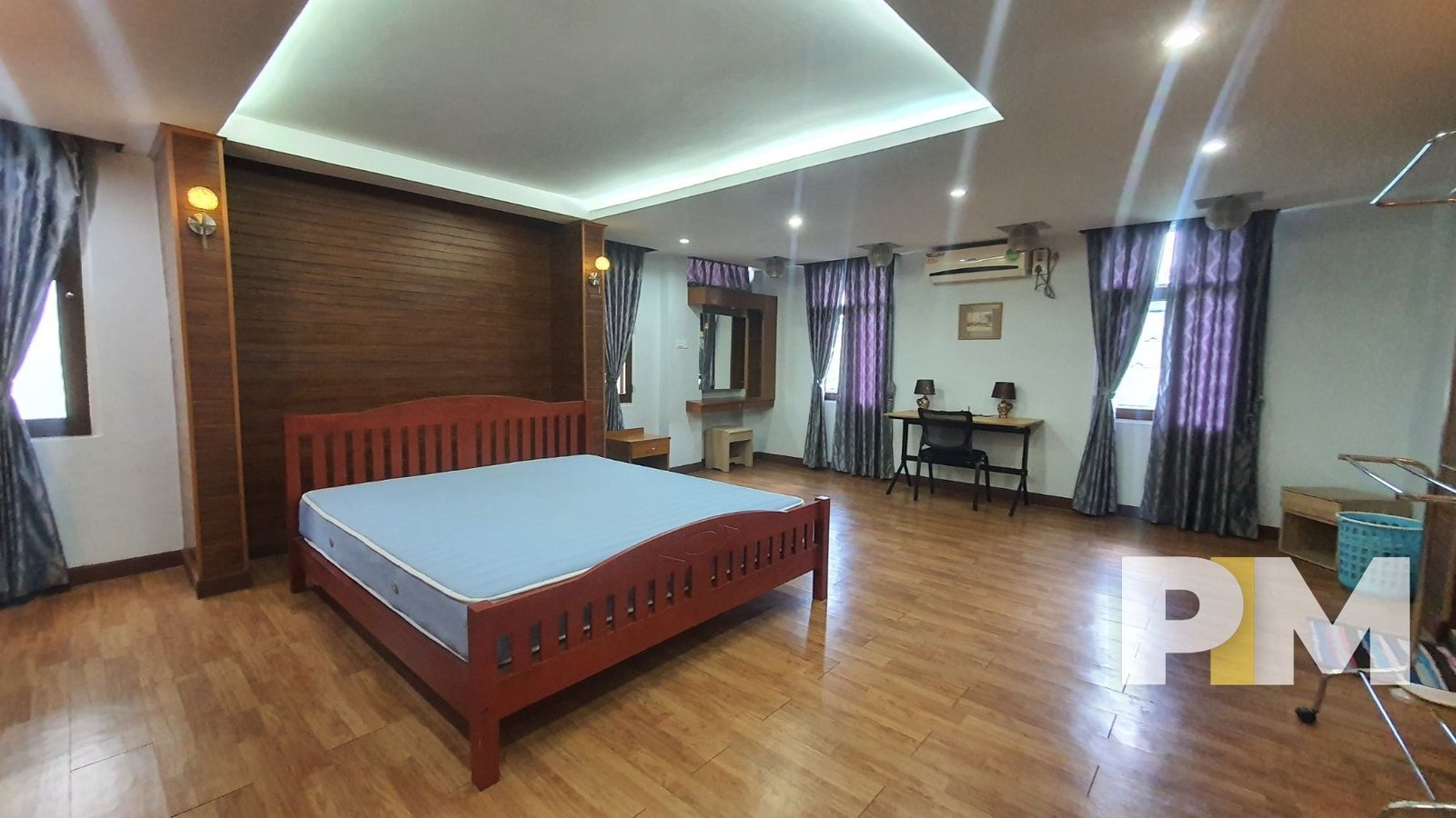 master bedroom - house for rent in myanmar