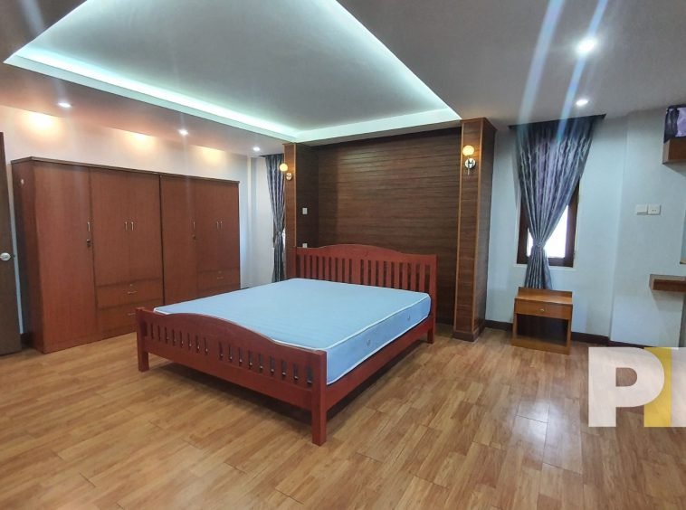 master bedroom - house for rent in yangon