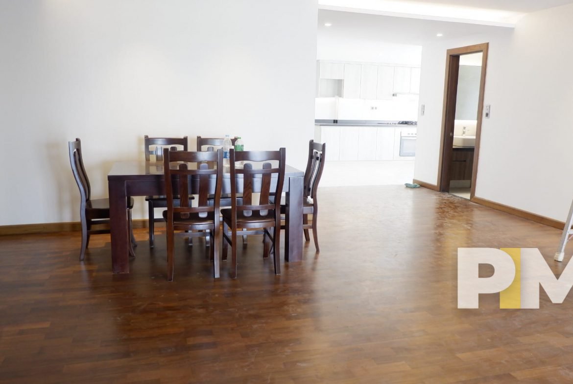 open plan apartment for rent in yangon